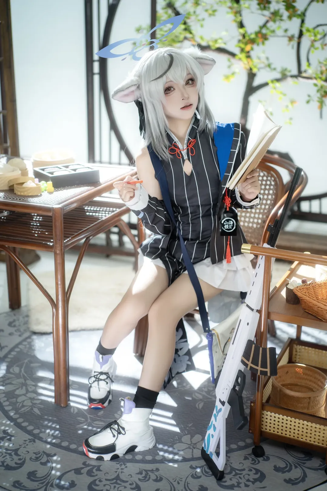 cosplay, 二次元摄影, 蔚蓝档案, 兽耳, 春原心奈cos - 第4张