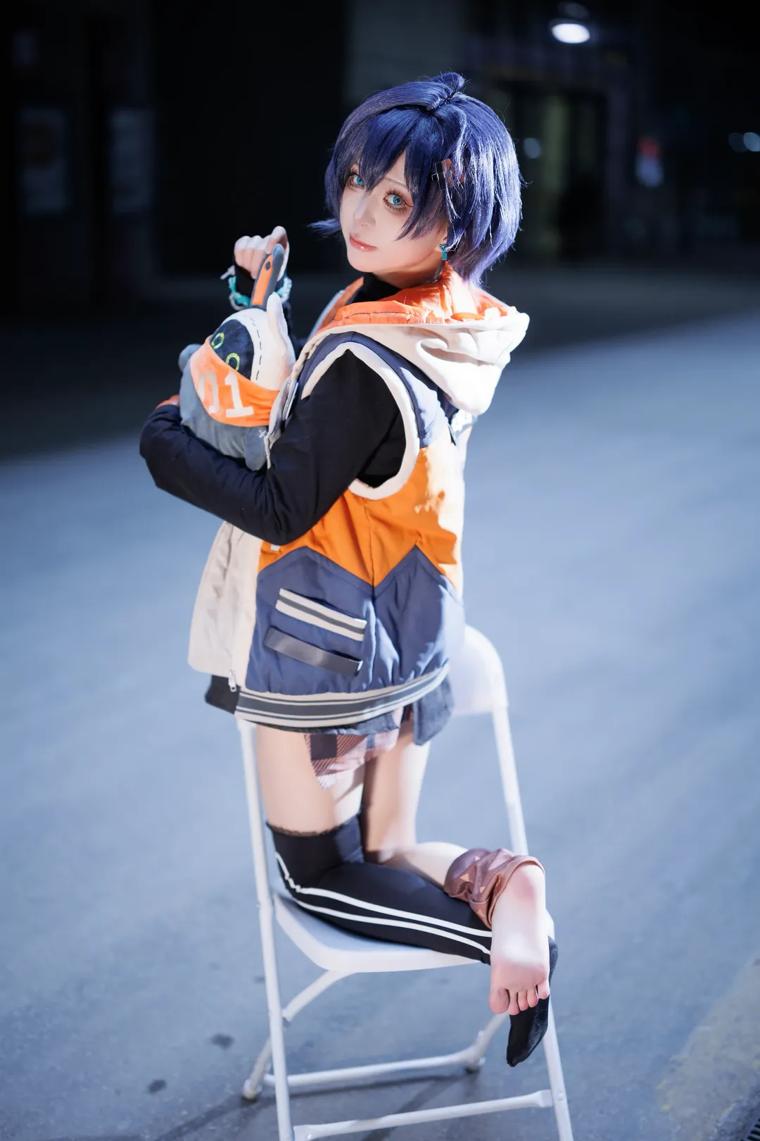 绝区零, cosplay穿搭, 玲cos, 机能风马甲, 不对称过膝袜 - 第3张