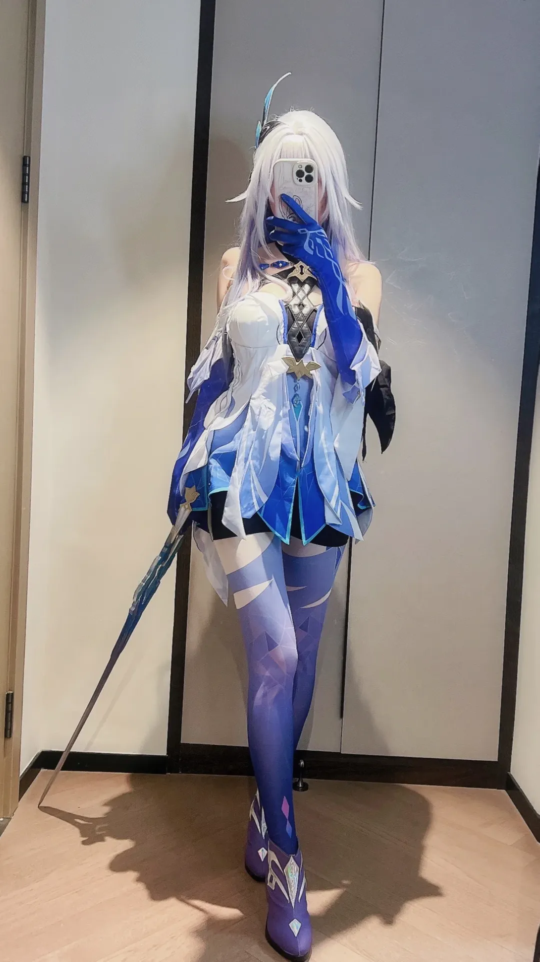 Genshin Impact, Honkai: Star Rail, Skirk cosplay, Saber cosplay, Stockings - Image 4