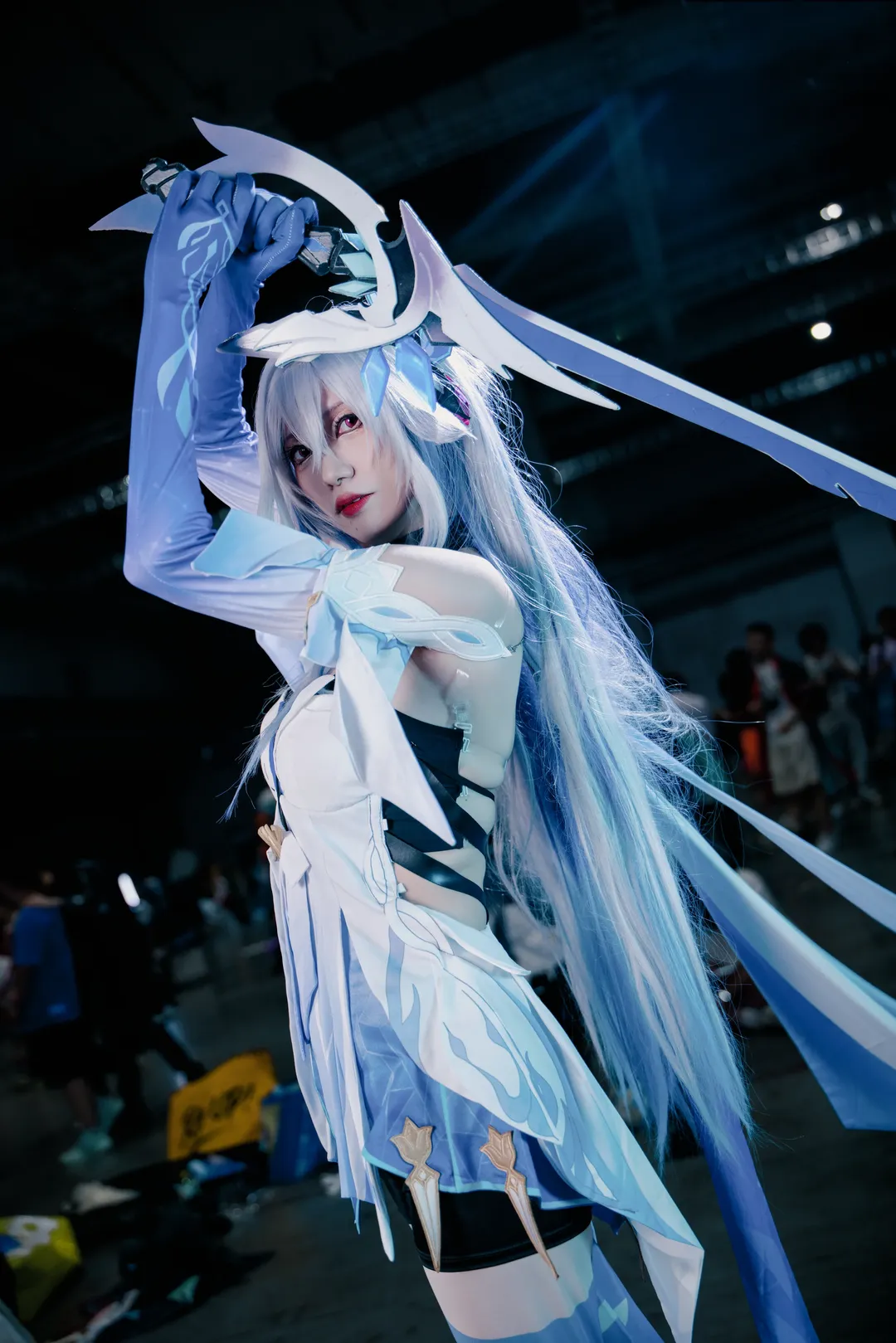 明日方舟, 斯卡蒂cos, 白毛红瞳, 镜流, 丝柯克 - 第2张
