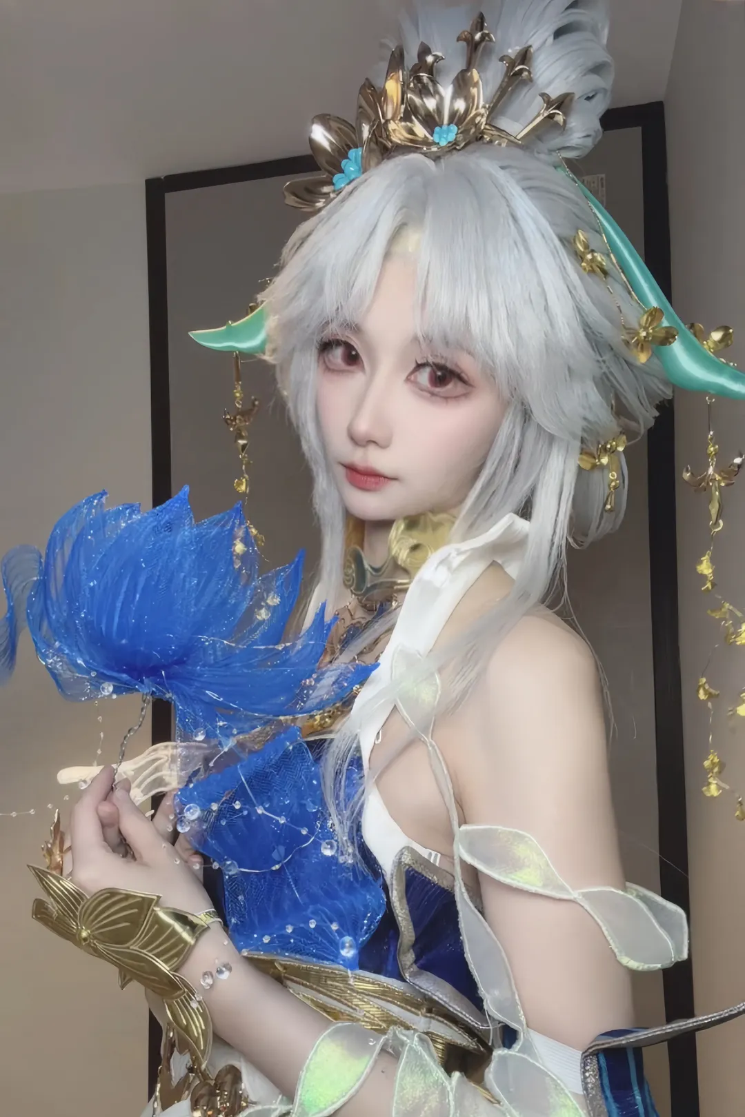 明日方舟, 斯卡蒂cos, 白毛红瞳, 镜流, 丝柯克 - 第4张