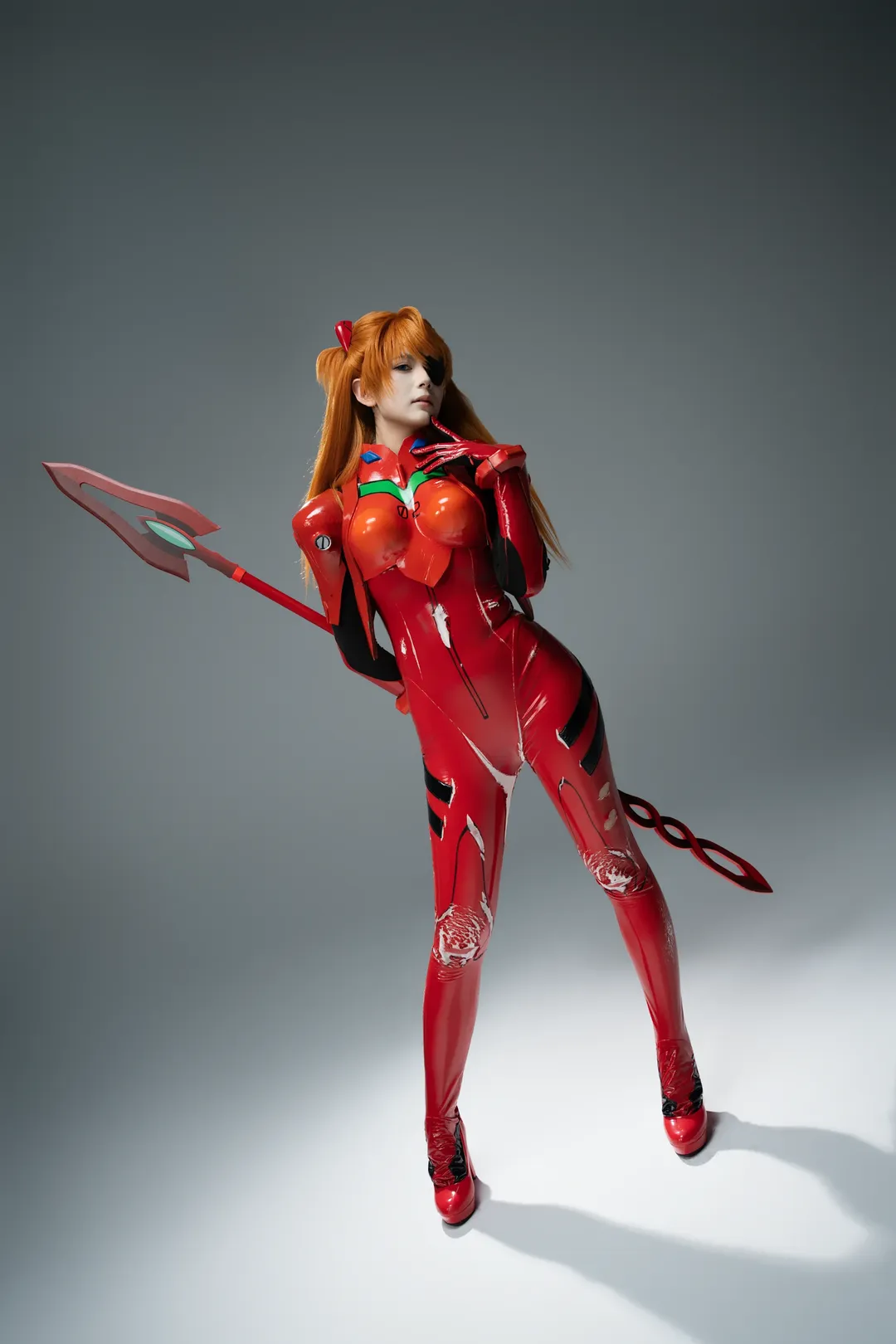 Cosplay photography, Photo poses, Asuka Cosplay, Neon Genesis Evangelion, Battle damage makeup - Image 2