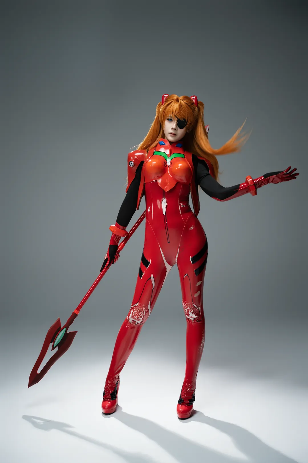 Cosplay photography, Photo poses, Asuka Cosplay, Neon Genesis Evangelion, Battle damage makeup - Image 7