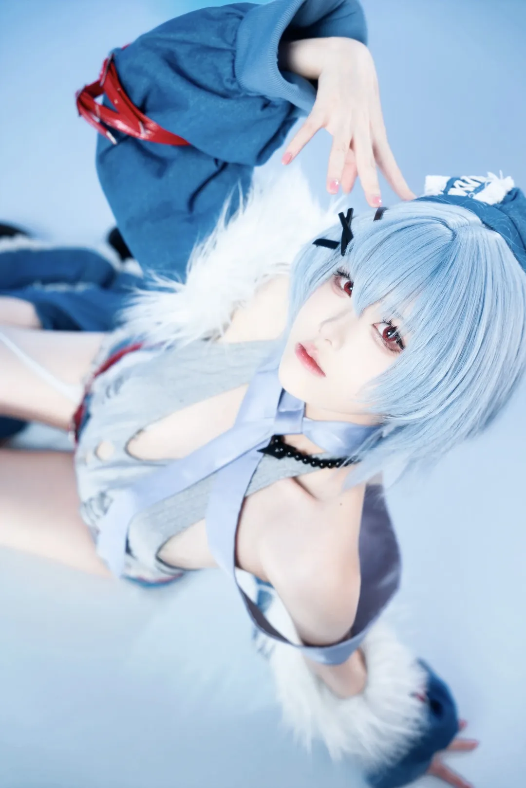 cosplay, 二次元摄影, 绫波丽cos, 新世纪福音战士, 摇滚风 - 第3张