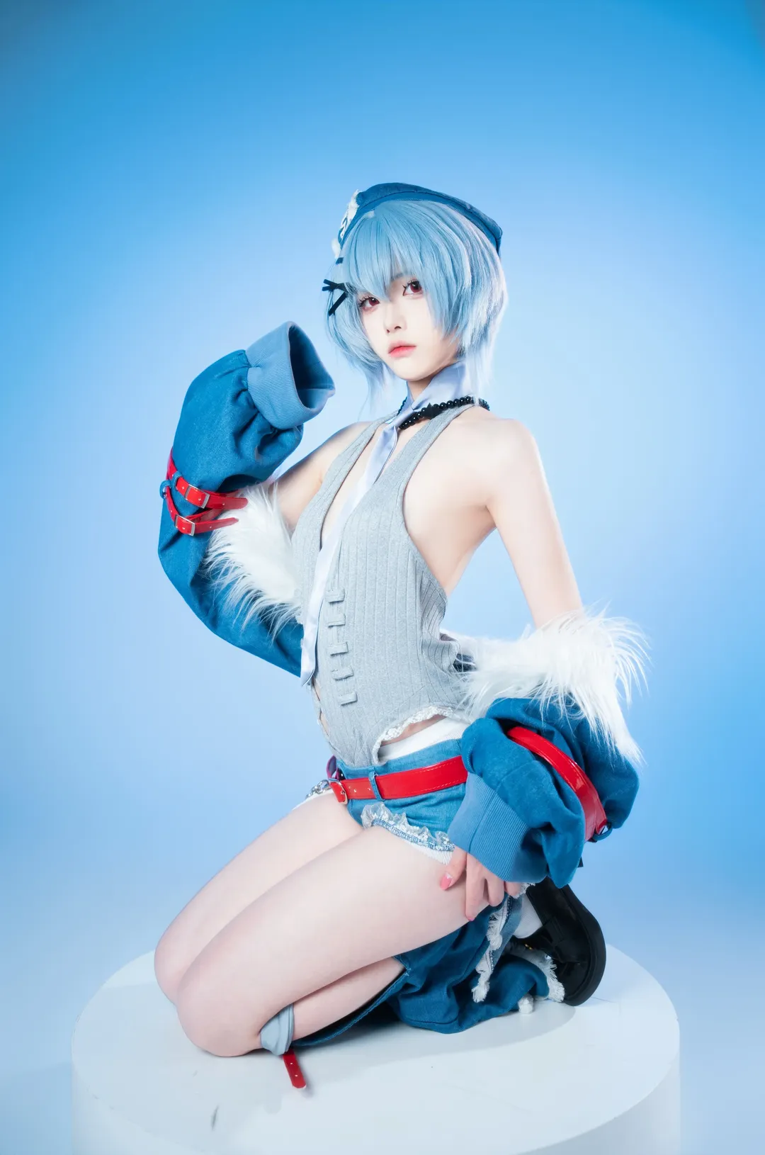 cosplay, 二次元摄影, 绫波丽cos, 新世纪福音战士, 摇滚风 - 第8张