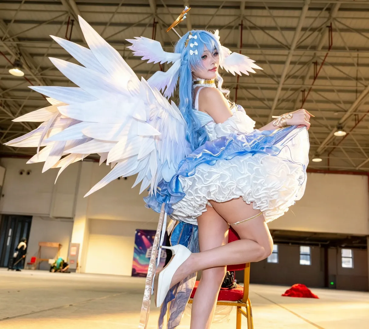 知更鸟cos, 漫展摄影, 二次元cos, 崩坏星铁道, 天使cosplay