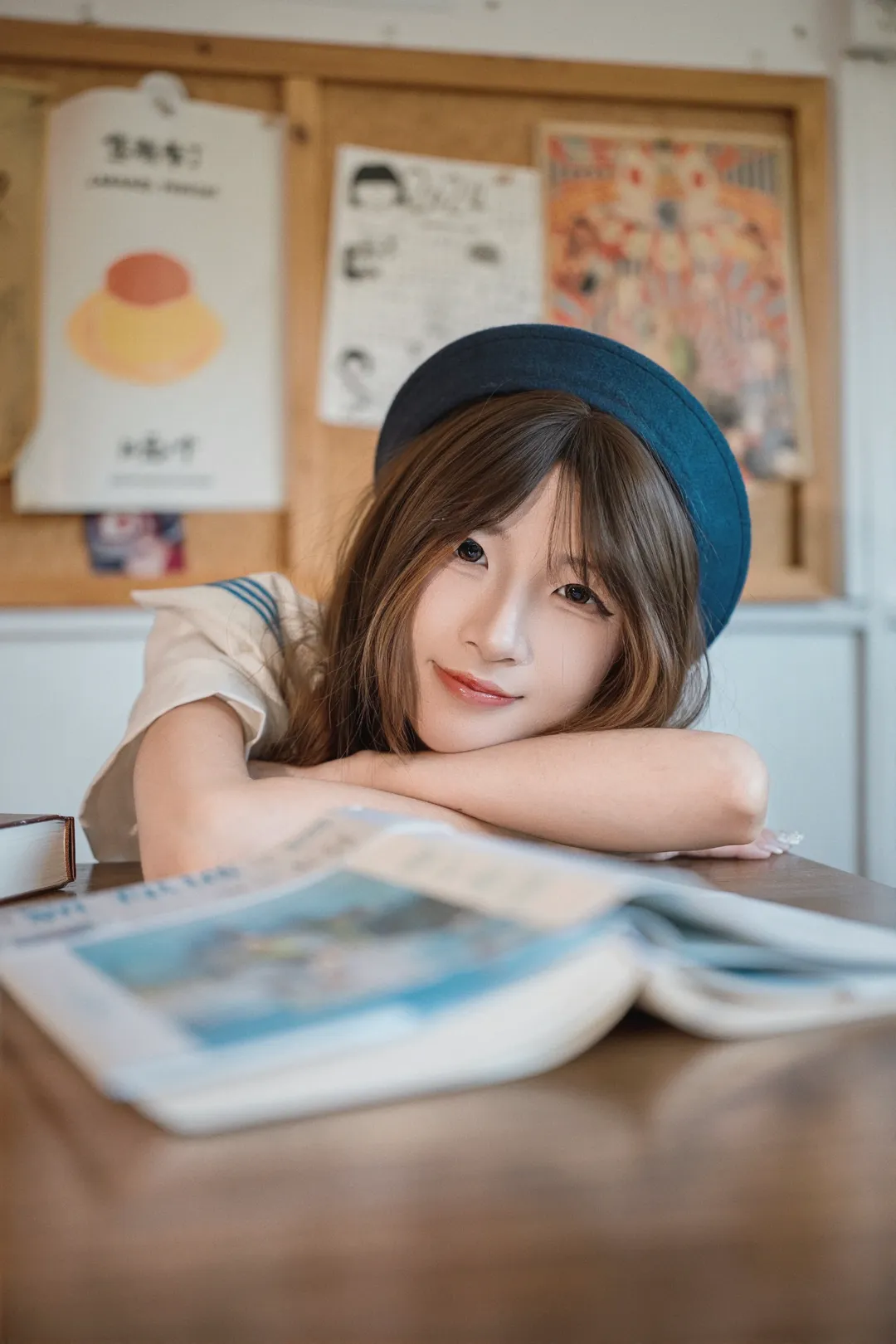 jk制服, 日系写真, 水手服cos, 中山探店, 咖啡店拍照 - 第15张