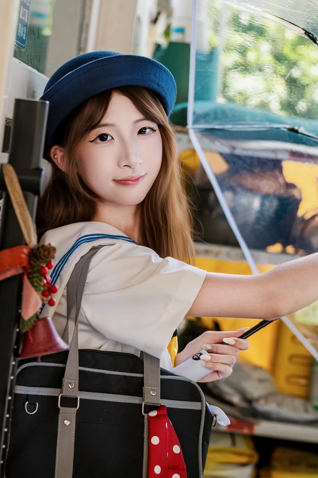 jk制服, 日系写真, 水手服cos, 中山探店, 咖啡店拍照 - 第2张
