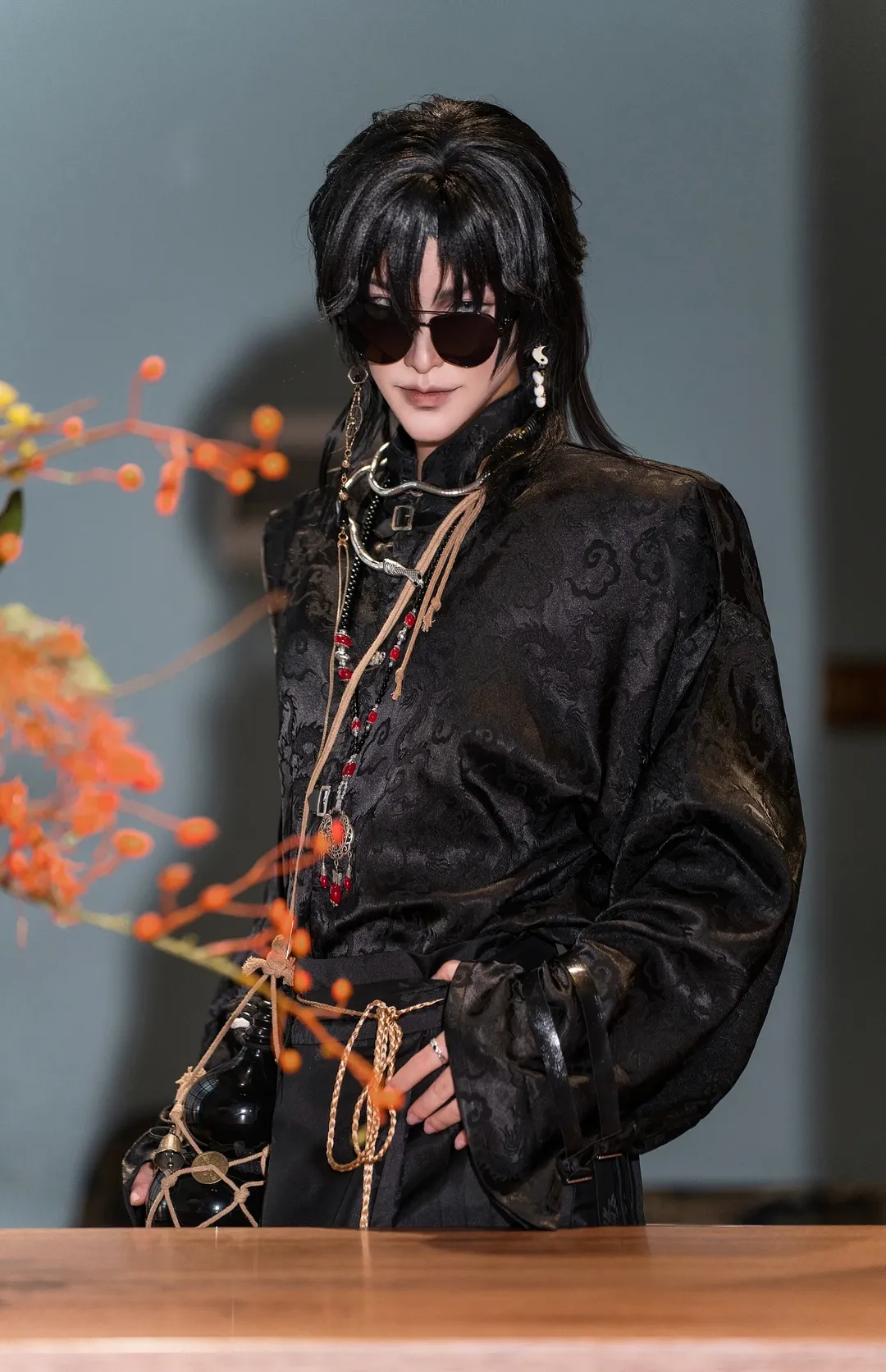 cosplay摄影, 国风妆造, 黑瞎子cos, 盗墓笔记, 中山约拍 - 第1张