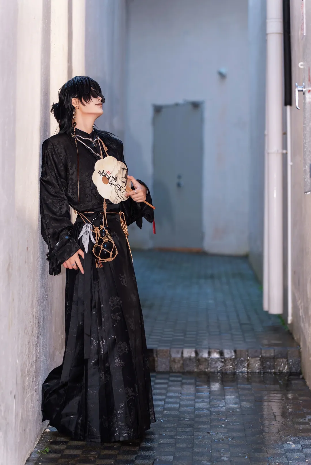 cosplay摄影, 国风妆造, 黑瞎子cos, 盗墓笔记, 中山约拍 - 第4张