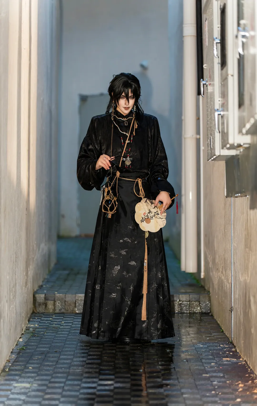 cosplay摄影, 国风妆造, 黑瞎子cos, 盗墓笔记, 中山约拍 - 第9张