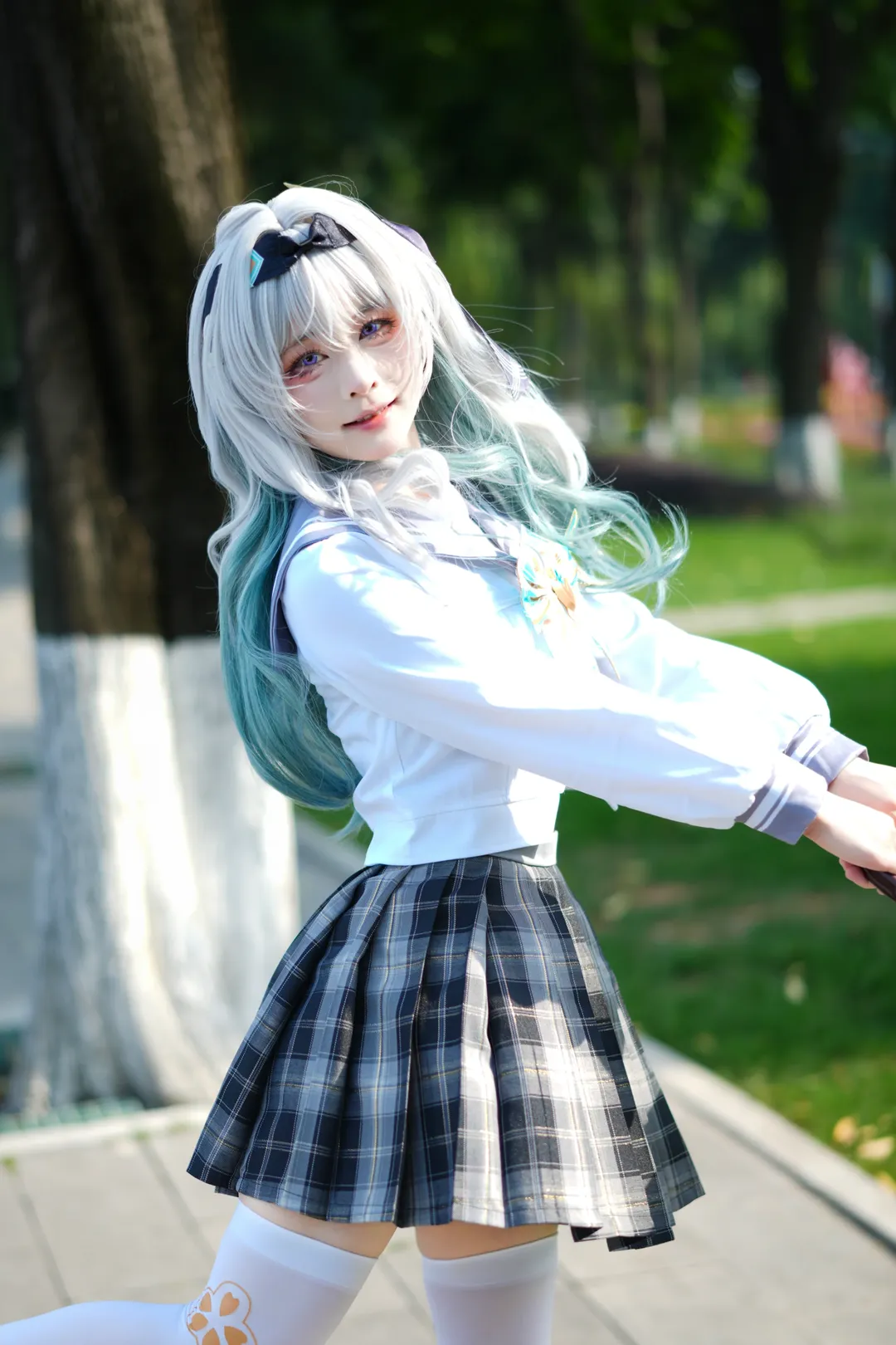 崩坏星穹铁道, 户外摄影, 流萤cos, cosplay日常, 二次元穿搭