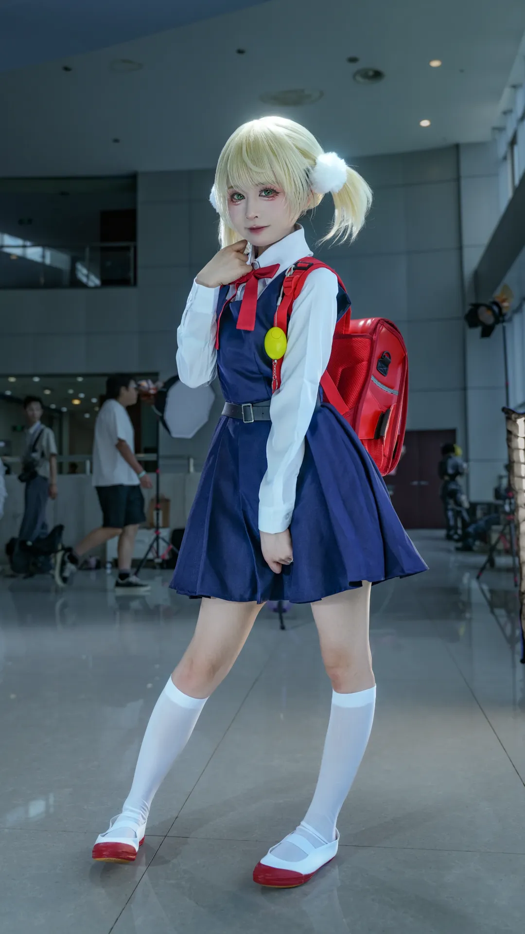 cosplay, 漫展场照, 时雨羽衣cos, 白色长袜, 金色双马尾 - 第2张