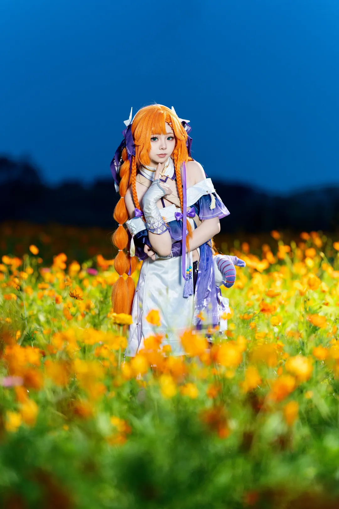 鸣潮, 二次元摄影, cosplay正片, 西格莉卡cos, 兴隆湖花海 - 第2张