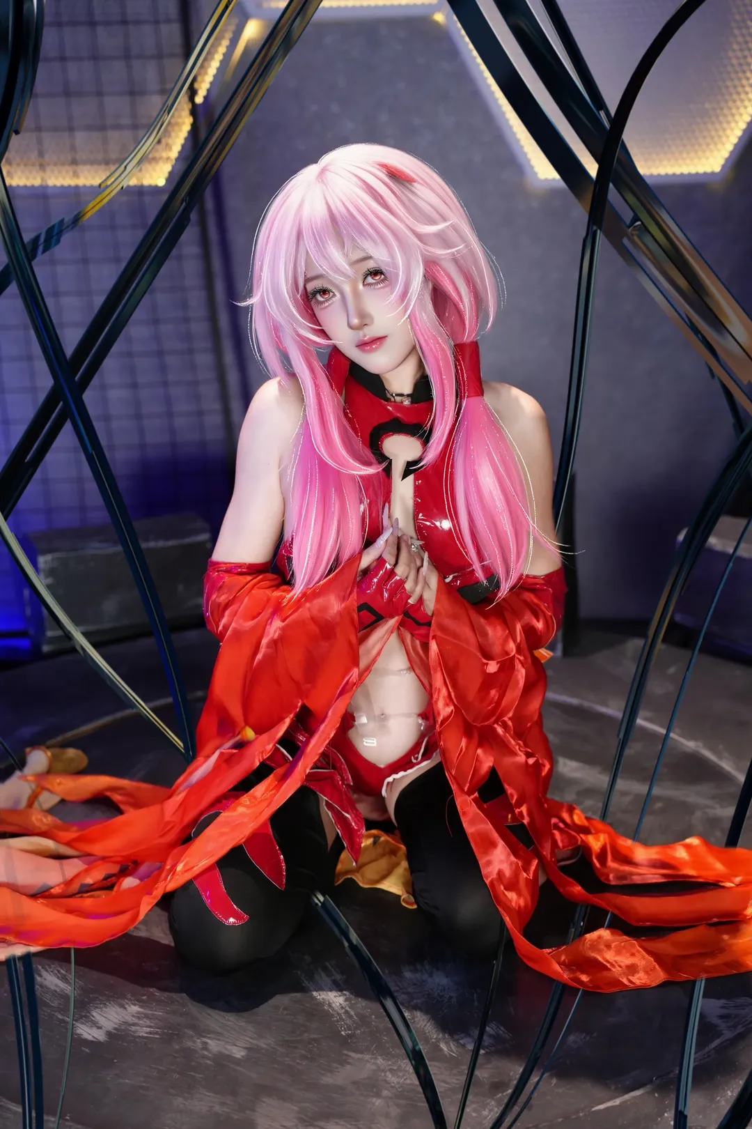 二次元摄影, cosplay正片, 黑丝穿搭, 楪祈cos, 罪恶王冠 - 第1张