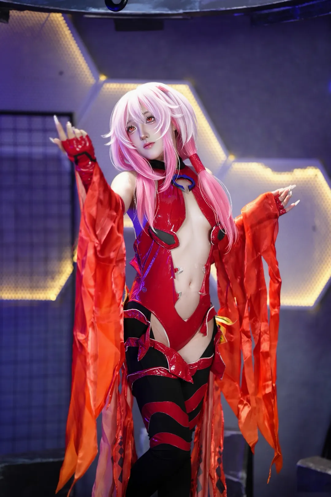 二次元摄影, cosplay正片, 黑丝穿搭, 楪祈cos, 罪恶王冠 - 第3张