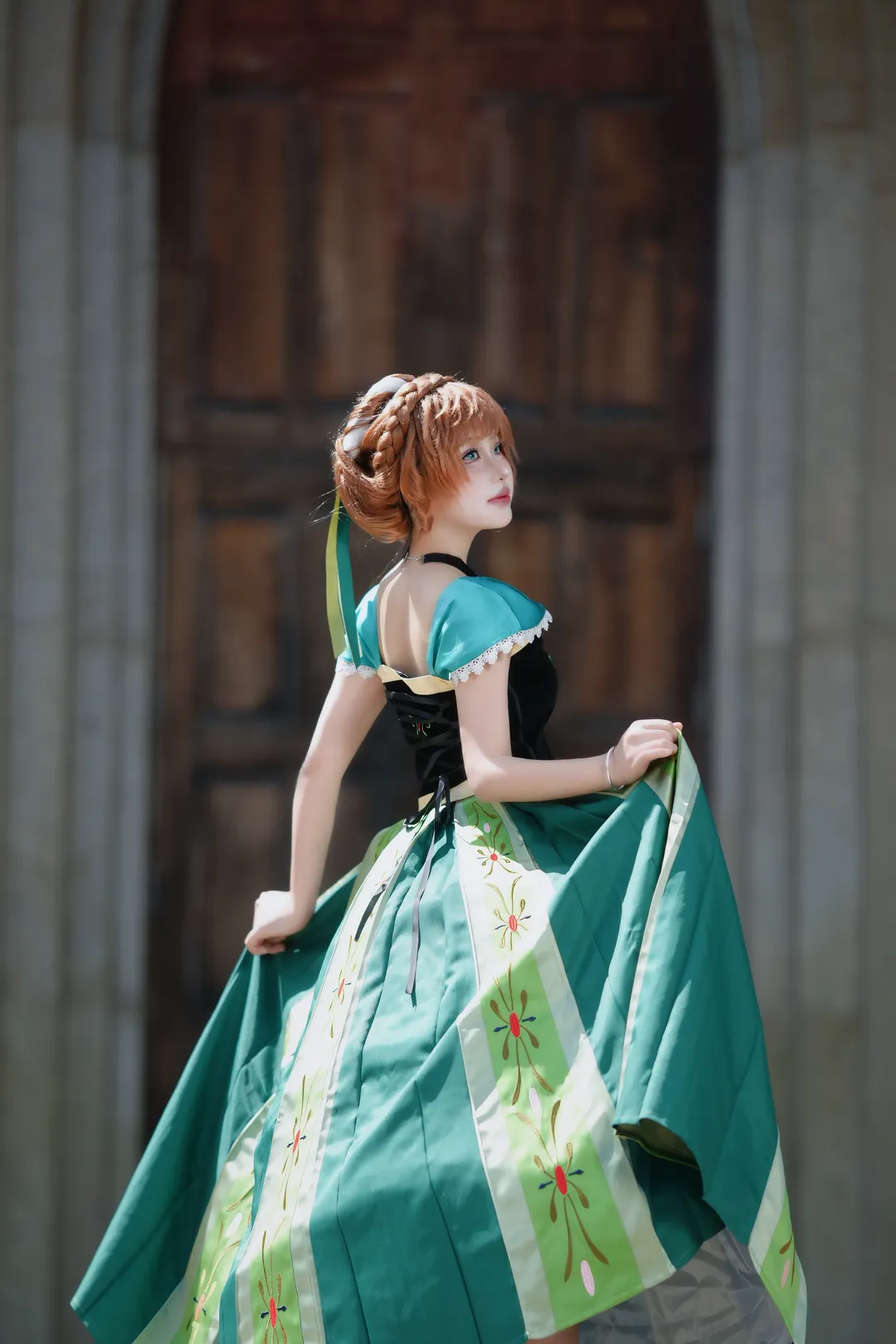 二次元コスプレ, ロケーション撮影, レトロコーデ, プリンセスドレスの写真, アナコスプレ - 3枚目