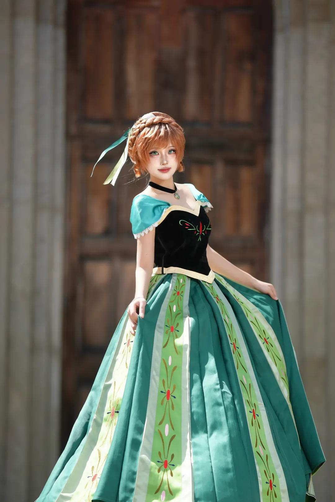 二次元コスプレ, ロケーション撮影, レトロコーデ, プリンセスドレスの写真, アナコスプレ - 6枚目