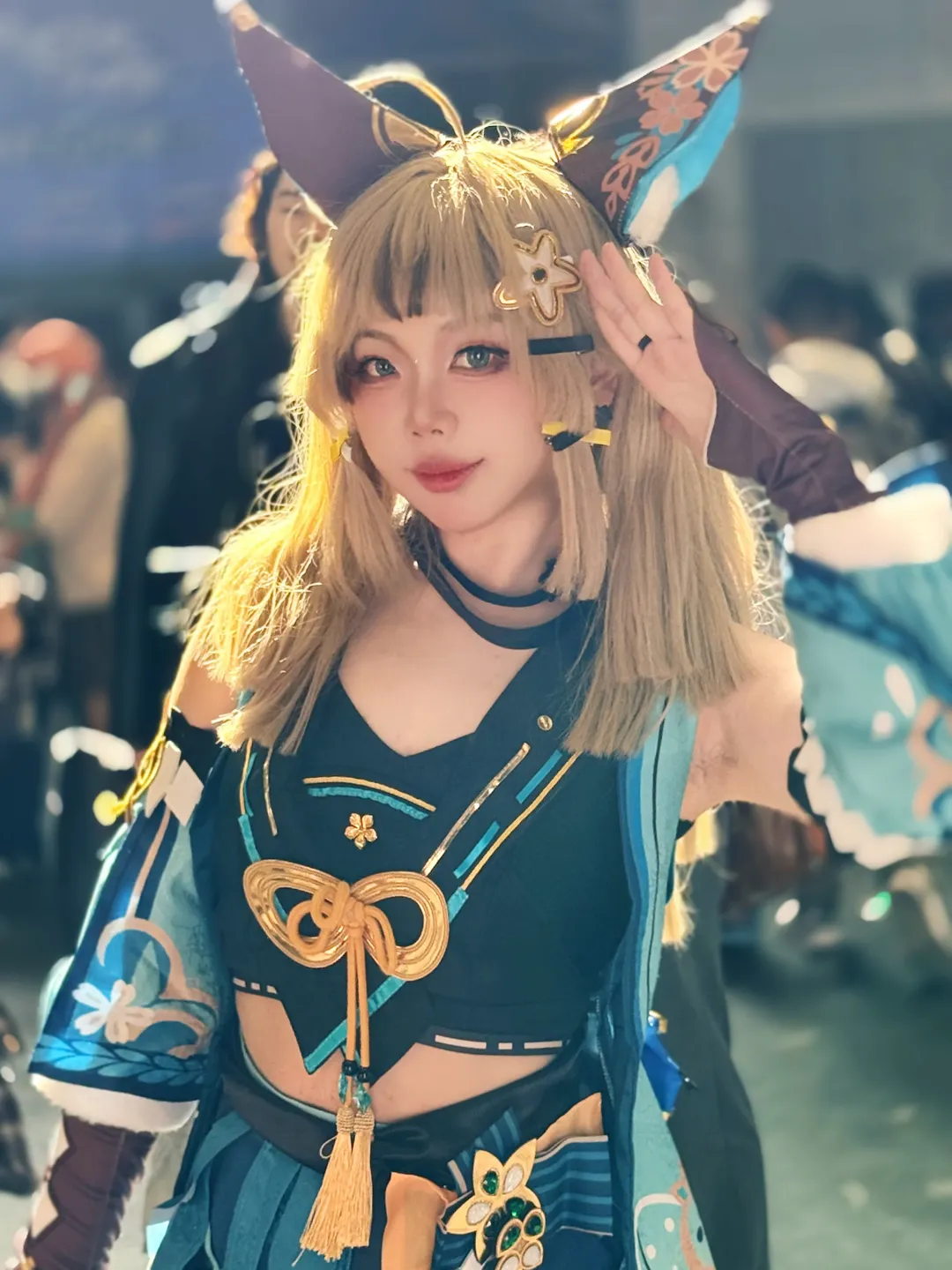 原神, 二次元cosplay, 漫展摄影, 猫娘装扮, 琦良良cos