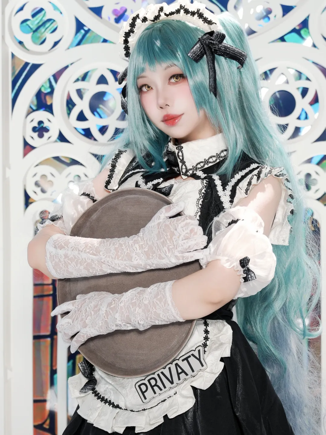 胜利女神妮姬, 女仆装, cosplay日常, 普丽瓦蒂cos, 白丝过膝袜 - 第1张