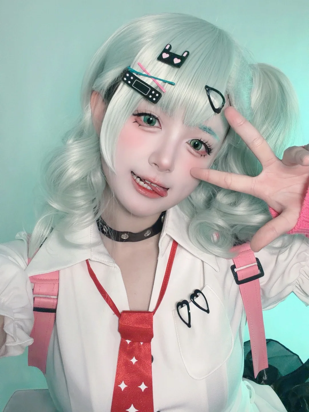 Zenless Zone Zero, Anime girl, Cosplay sharing, Sunna cosplay, Mint green twin tails - Image 2