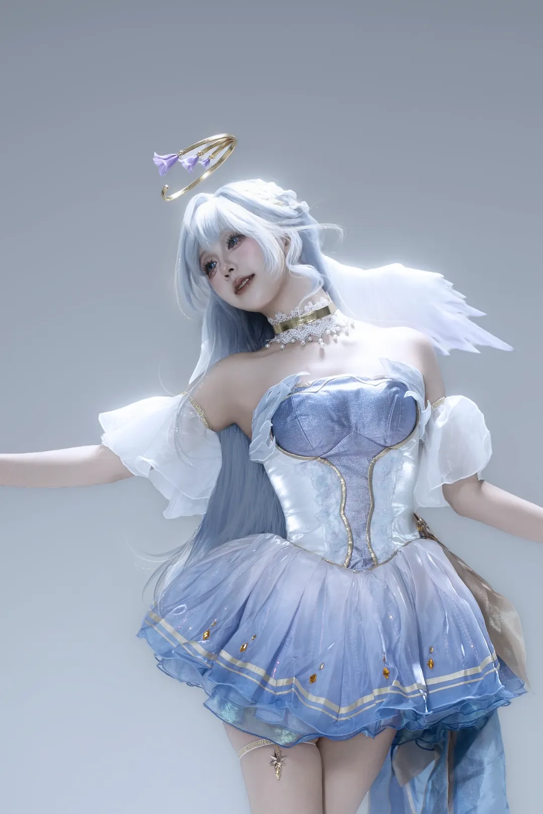 崩壞星穹鐵道, 知更鳥cos, 聖心詠歎調, cosplay穿搭, 白棚攝影 - 第1張
