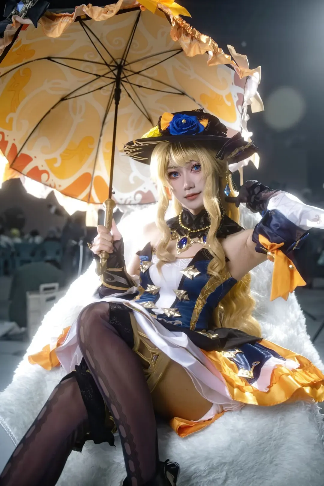 原神, 漫展场照, cosplay摄影, 菲谢尔cos, 华丽洋伞