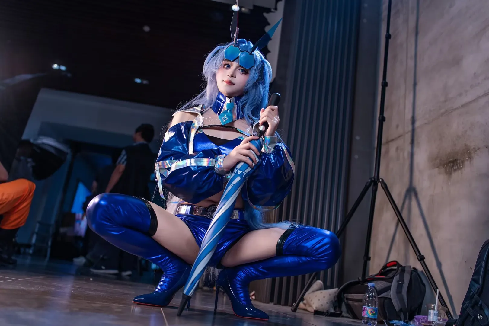 漫展返图, cosplay摄影, 无期迷途, 刹雨cos, 亮面丝袜 - 第1张
