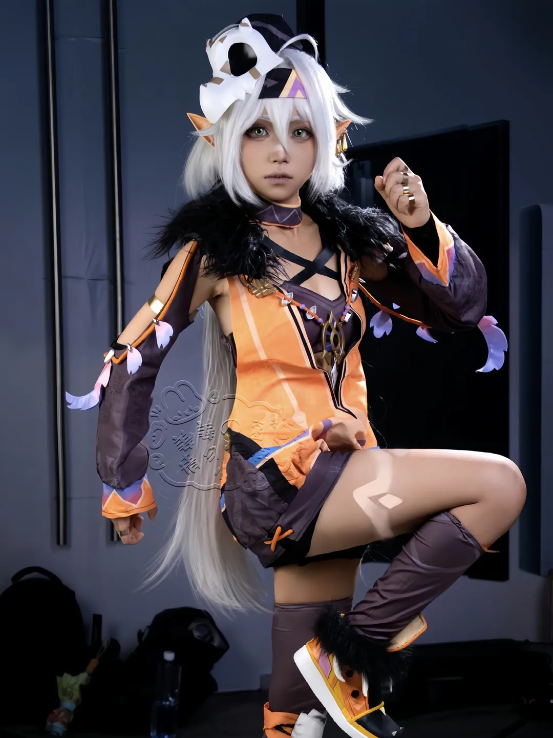原神, 室内写真, 运动风, cosplay摄影, 伊安珊cos