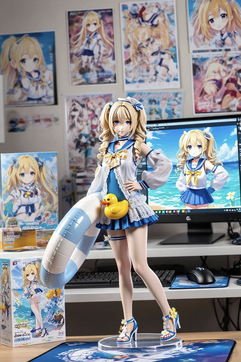 原神, 芭芭拉cos, 白絲穿搭, 原神cosplay, 夏日水元素 - 第1張