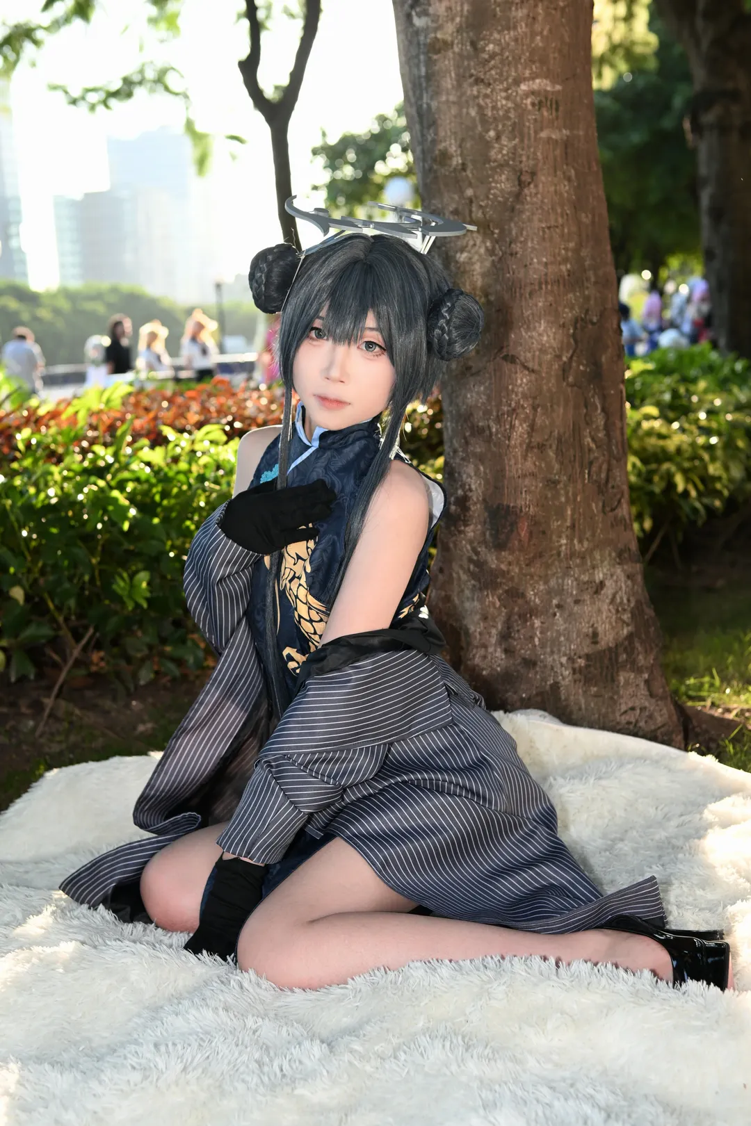 妃咲cos, 碧蓝档案, 二次元cosplay, CICF漫展, 红底高跟鞋 - 第2张