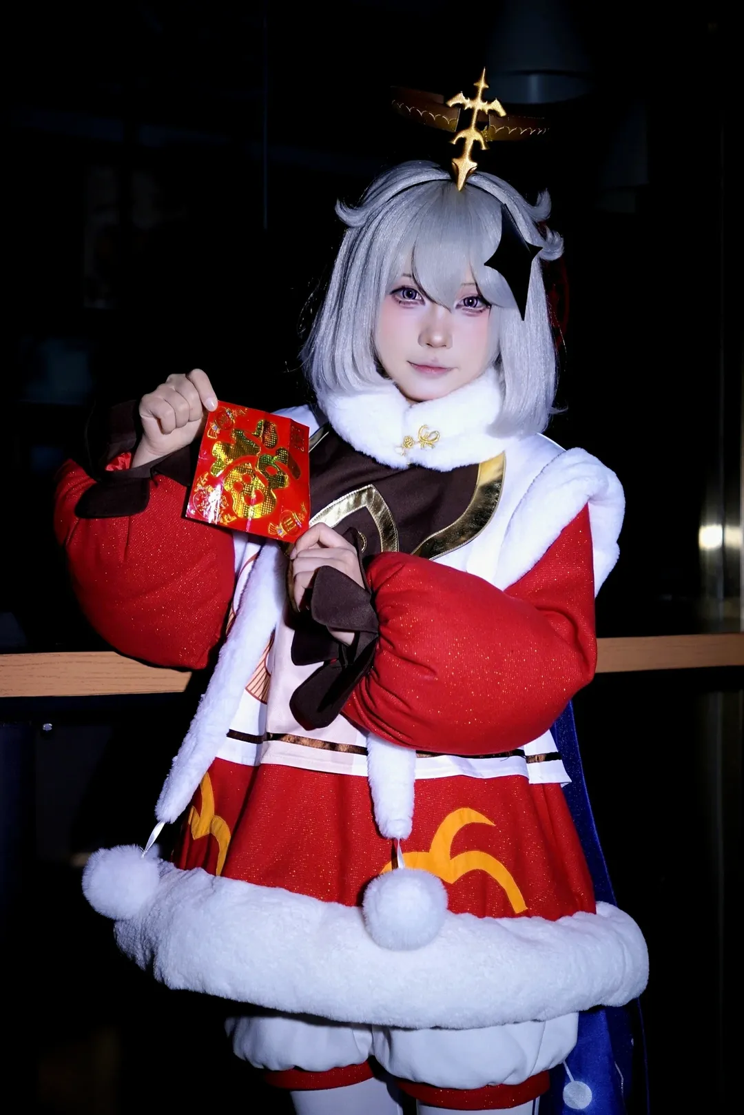 原神, cosplay摄影, 新年贺图, 白丝cosplay, 派蒙cos - 第2张