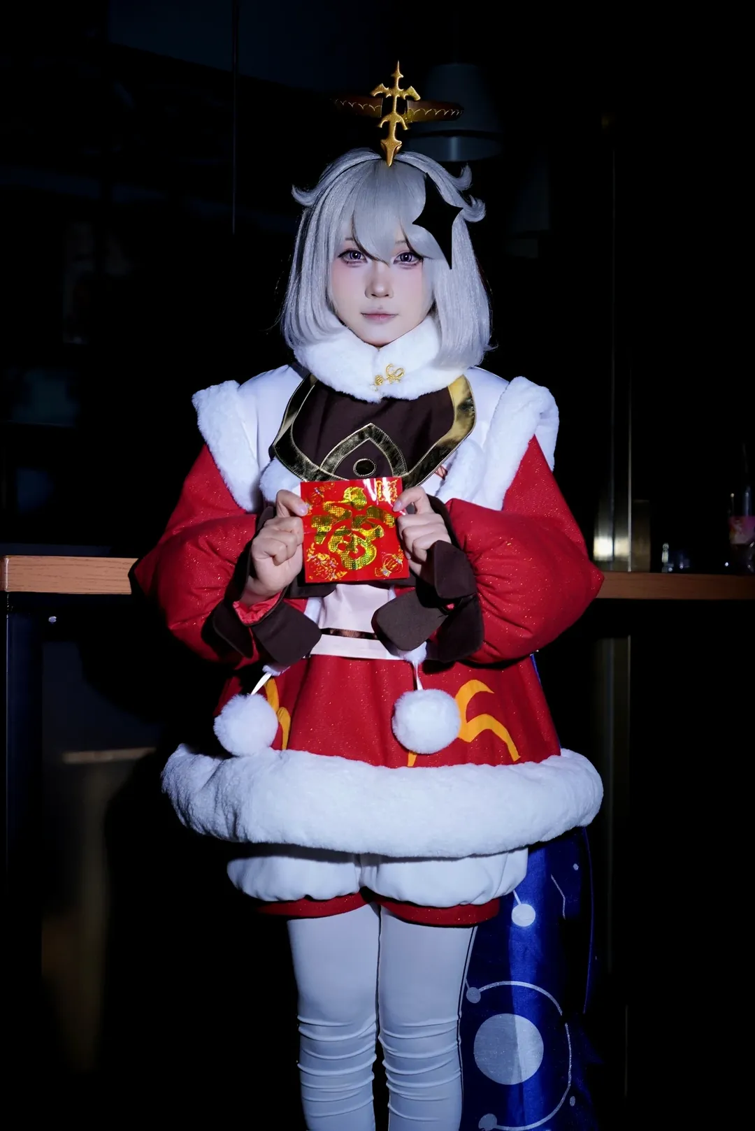 原神, cosplay摄影, 新年贺图, 白丝cosplay, 派蒙cos - 第5张