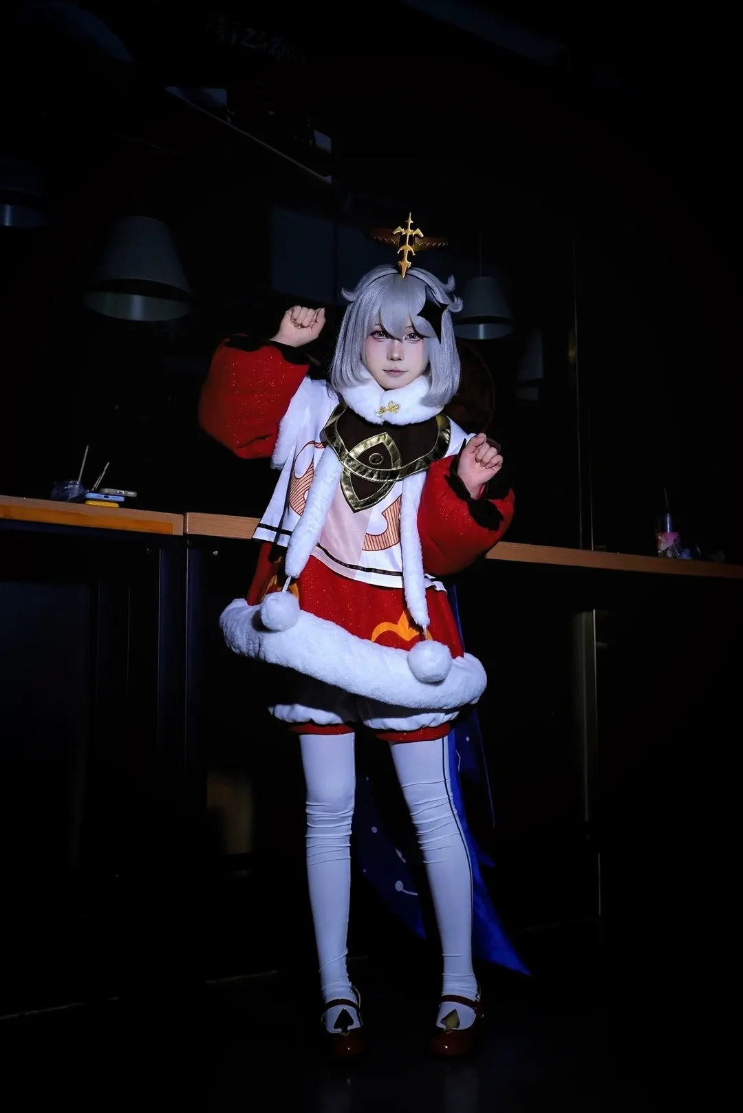原神, cosplay摄影, 新年贺图, 白丝cosplay, 派蒙cos - 第7张