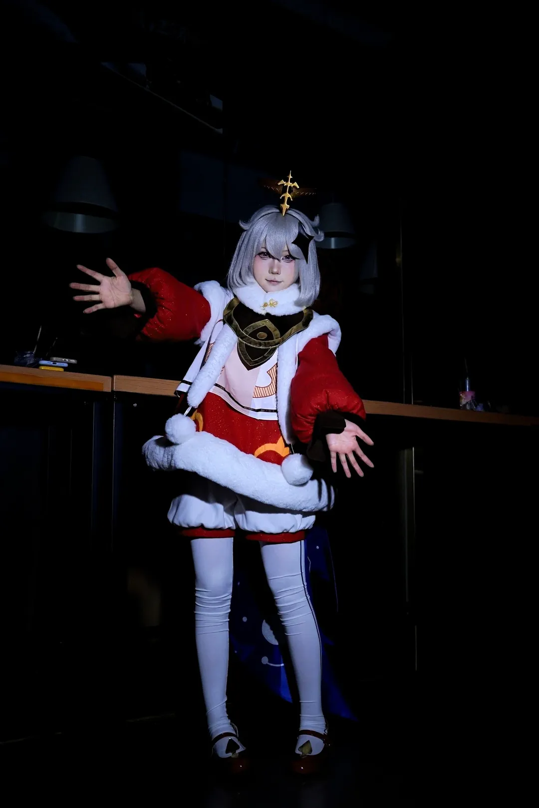 原神, cosplay摄影, 新年贺图, 白丝cosplay, 派蒙cos - 第8张
