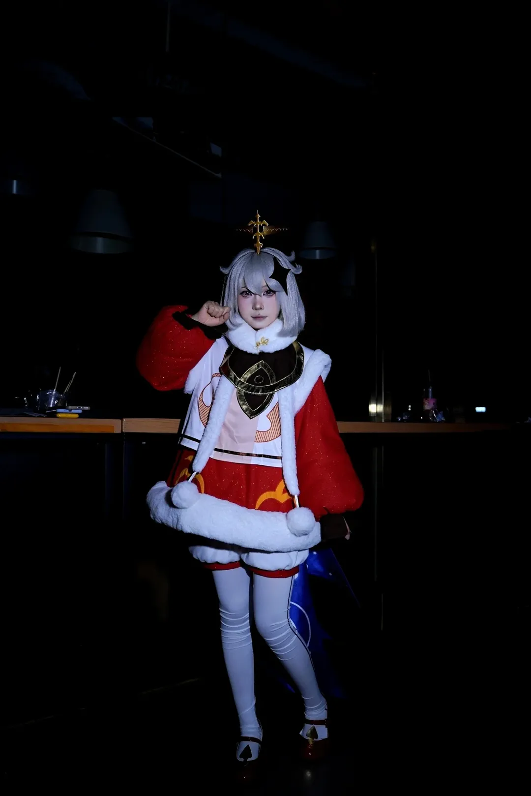 原神, cosplay摄影, 新年贺图, 白丝cosplay, 派蒙cos - 第9张