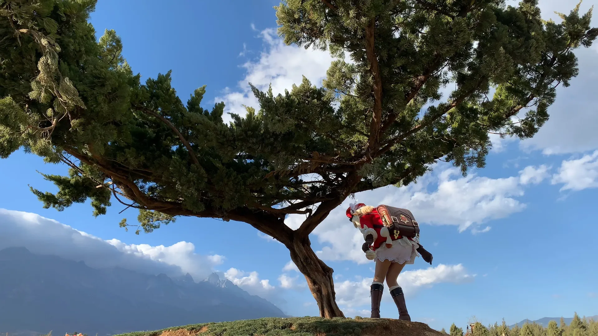 原神, 可莉cos, cosplay穿搭, 丽江旅拍, 雪山户外 - 第1张