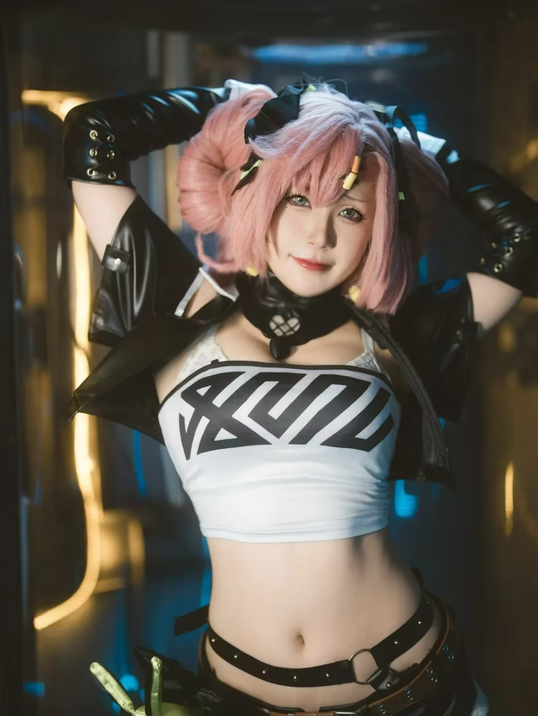 绝区零, cosplay穿搭, 黑丝穿搭, 赛博朋克风, 妮可老大cos - 第3张