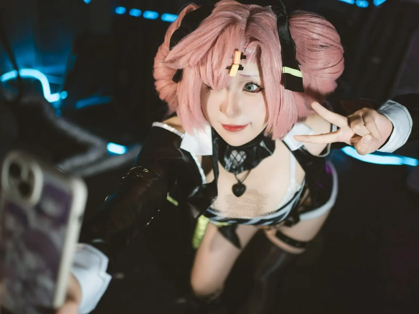 绝区零, cosplay穿搭, 黑丝穿搭, 赛博朋克风, 妮可老大cos - 第4张