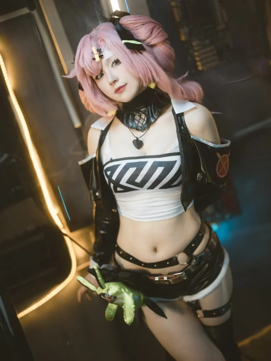 絕區零, cosplay穿搭, 黑絲穿搭, 賽博朋克風, 妮可老大cos