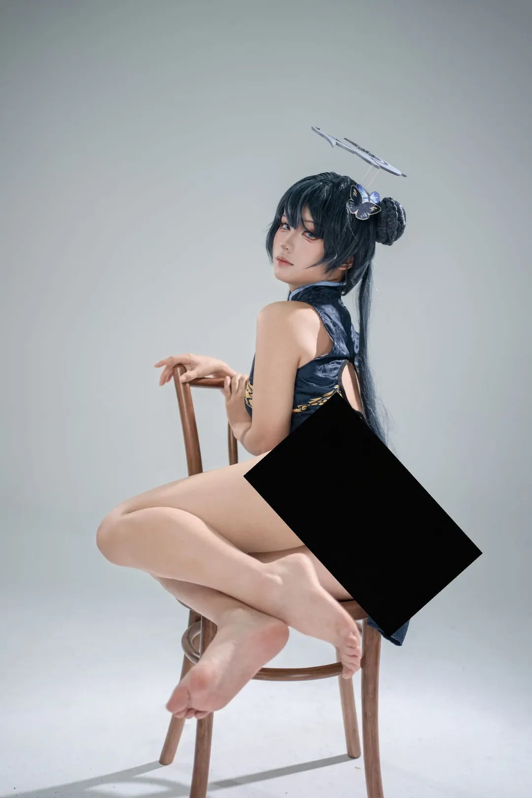 蔚蓝档案, 棚拍, 龙华妃咲cos, 二次元cos, 旗袍cosplay - 第6张