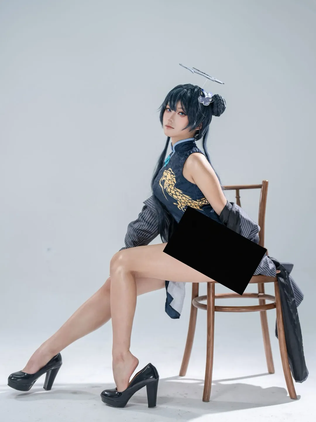 蔚蓝档案, 棚拍, 龙华妃咲cos, 二次元cos, 旗袍cosplay - 第8张