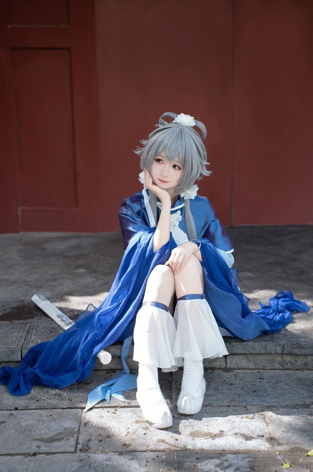 古风cosplay, 洛天依cos, 洛天依, 国风摄影, 红墙外景