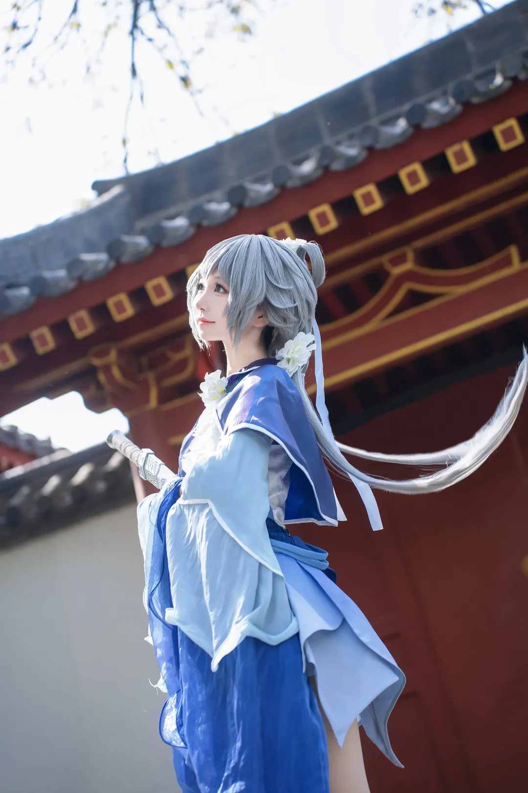 アウトドア撮影, 古風コスプレ, 洛天依 コスプレ, 洛水天依, 剣侠 - 2枚目