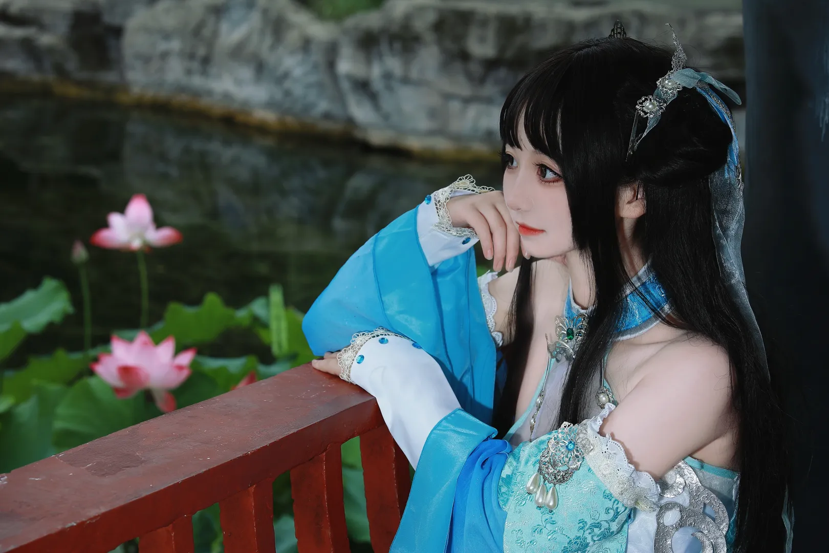 古风cosplay, 国风摄影, 剑网三, 朔雪秀萝cos, 秀萝