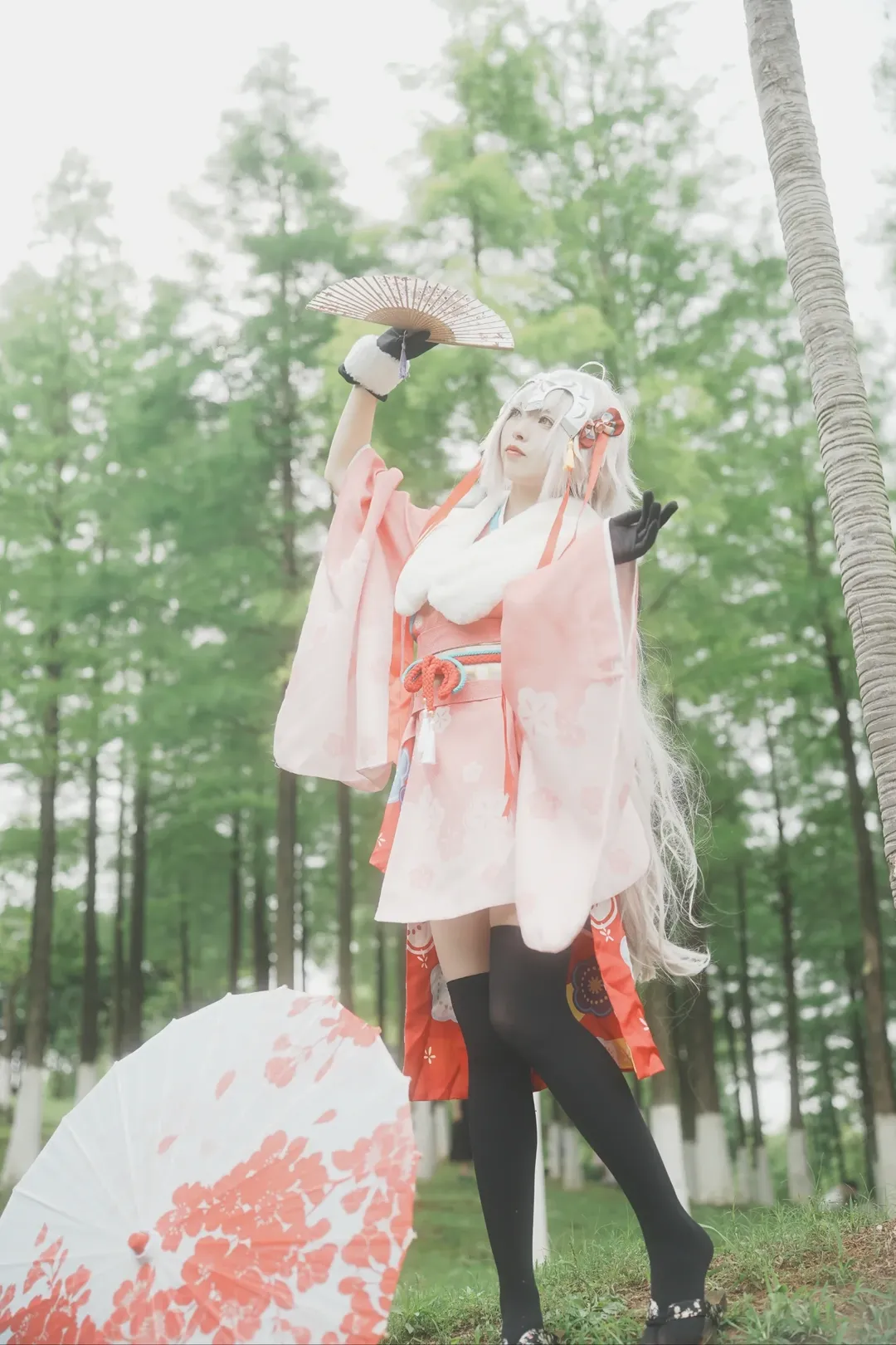 外景拍摄, 黑贞德cos, fate, 黑丝穿搭, 幼贞cos - 第3张