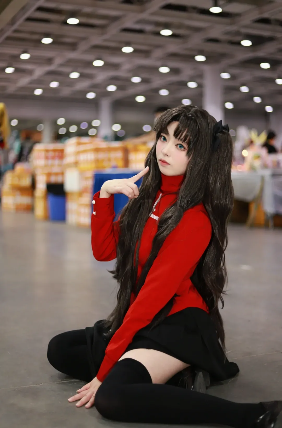 Fate/Grand Order, 漫展, 远坂凛cos, 黑丝, cos场照 - 第1张