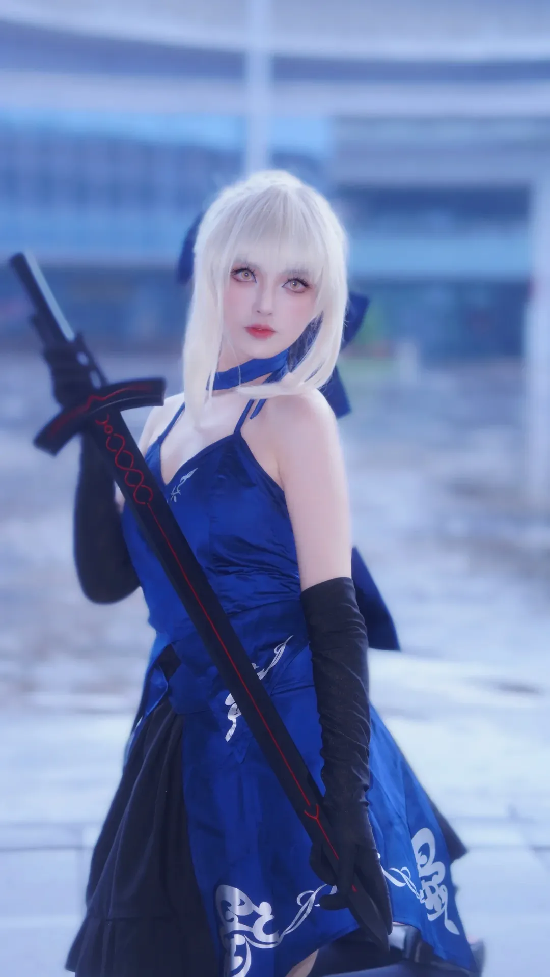 Fate/Grand Order, イベント写真, アルトリア コスプレ, コスプレ撮影, 黒ストッキングコスプレ - 2枚目