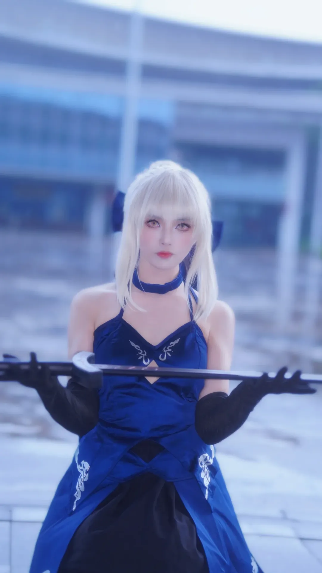 Fate/Grand Order, イベント写真, アルトリア コスプレ, コスプレ撮影, 黒ストッキングコスプレ - 5枚目