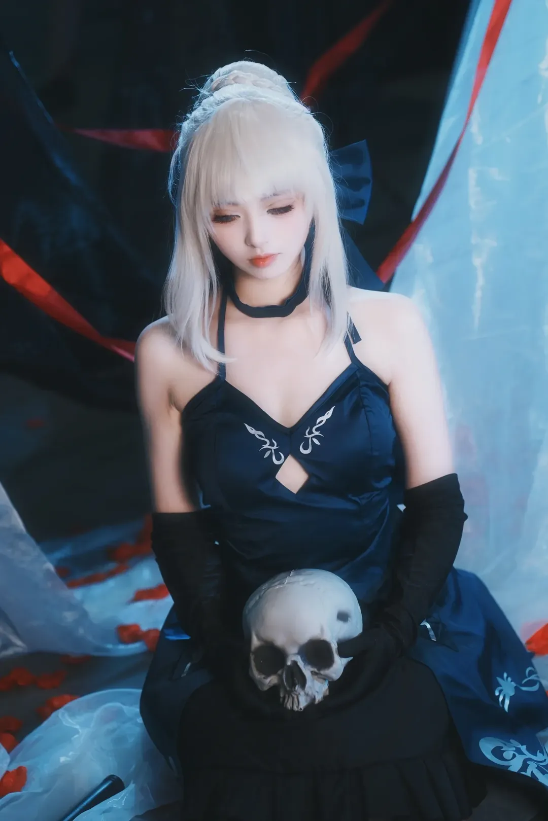 漫展返图, 阿尔托莉雅cos, Fate, 暗黑哥特, 黑呆cos - 第4张